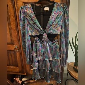 SAYLOR Metallic Mini Dress